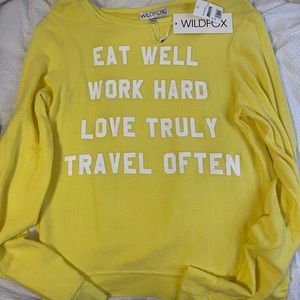 Wild fox long sleeve soft shirt brand new with tags never worn